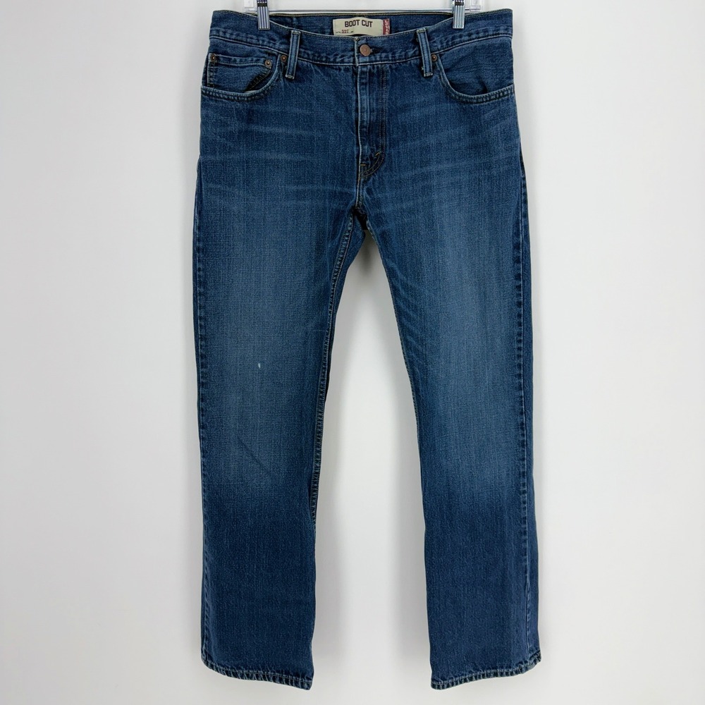 Levi's 527 Mens Jeans Boot Cut Blue Denim 36x34